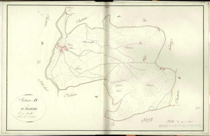 Section D dite d'Allière, feuille unique.