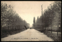 Belleville-sur-Saône. Allée du port.