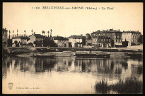 Belleville-sur-Saône. Le port.