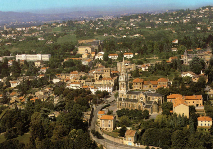 Saint-Cyr-au-Mont-d'Or. Vue aérienne.