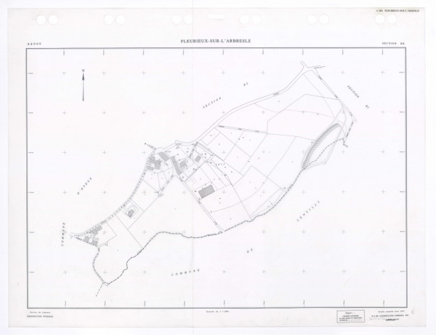 Section BK. Feuille remaniée pour 1997.