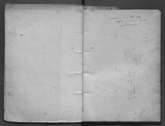 1er mars 1792-4 brumaire an XII (volume 2). Renvoie à 3Q48/610.