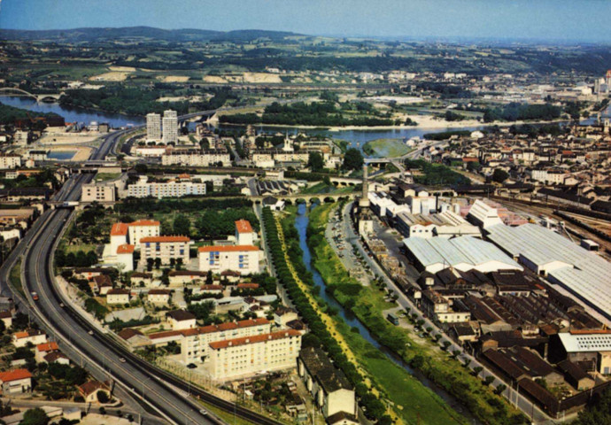 Givors. Vue aérienne.