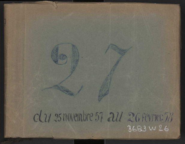 n° 27 (25 novembre 1957-26 février 1958).