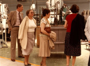 De gauche à droite : Georges MARX, Madame ROUX (directrice à la Préfecture, chargée de l'équipement), Madame GINOT, une femme de dos non identifiée.