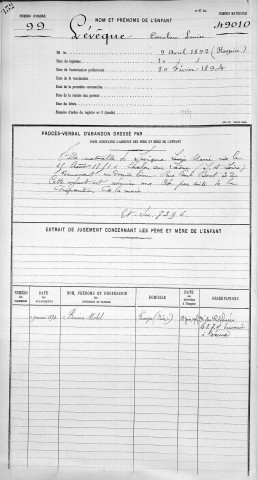 LEVEQUE, Caroline, Louise.