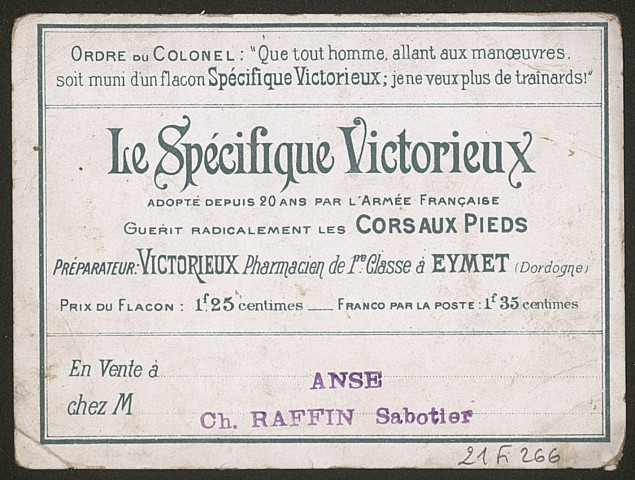 Le service en campagne.