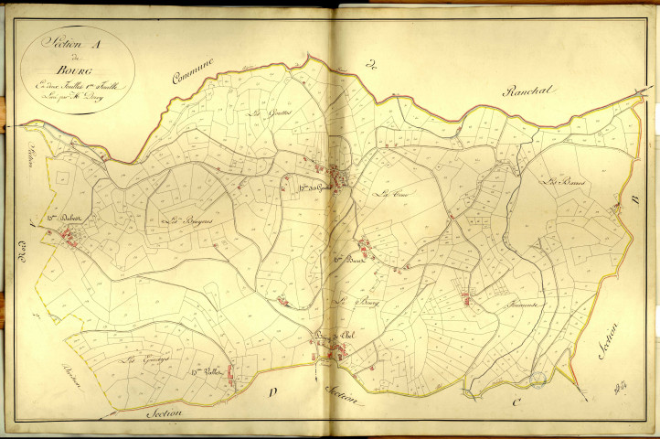 Section A dite du Bourg, feuille n°1 (parcelles 1-788).