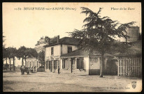 Belleville-sur-Saône. Place de la gare.