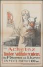 Comité national de défense contre la Tuberculose - "Achetez le timbre antituberculeux du 1er décembre au 5 janvier".