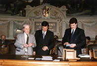 De gauche à droite : Frédéric DUGOUJON, Michel MERCIER, Gilles LAVACHE.
