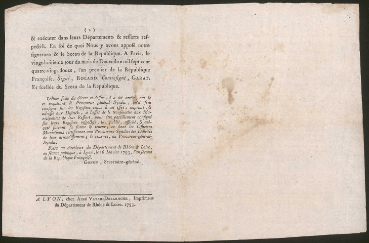 Décret de la Convention nationale du 25 décembre 1792, l'An premier de la République, relatif au service public dans les bureaux de l'Administration.