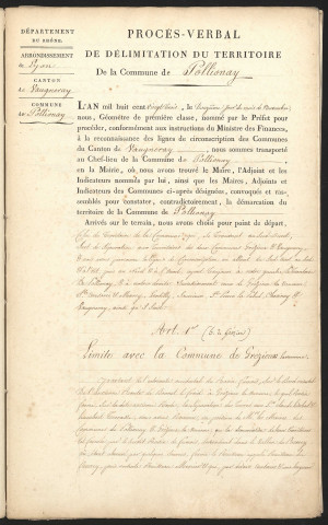 Pollionnay, 12 novembre 1823.