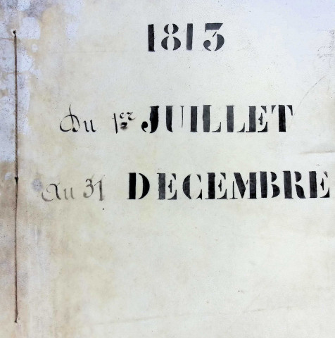Juillet-décembre 1813
