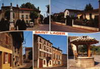 Saint-Lager. Vues multiples en mosaïque.
