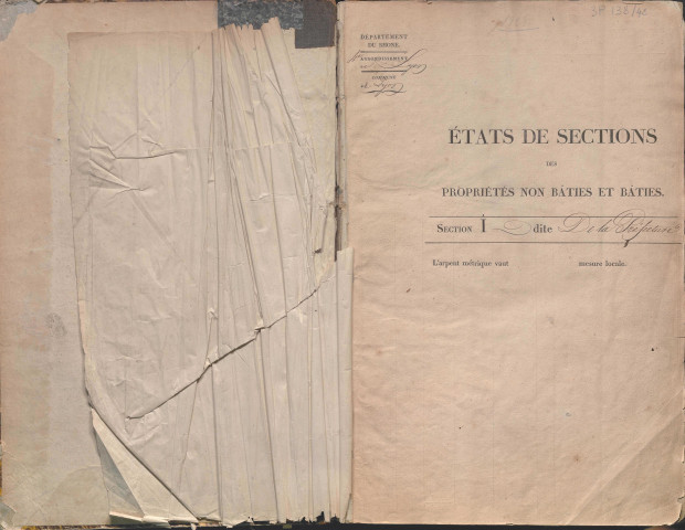 Section I dite de la Préfecture, section K dite de Bellecour, section L dite d'Ainay, section Y dite de la Presqu'île Perrache.