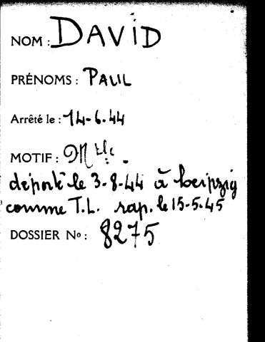 DAVID Paul