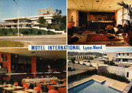 Lyon. Motel international Lyon-Nord. Vues multiples en mosaïque.