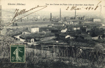 Givors. Vue des usines Fives-Lille et quartier Jean Faure.