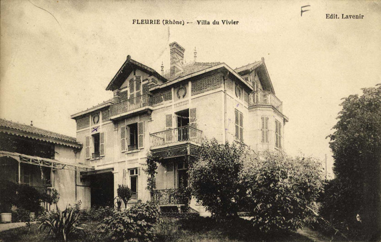 Fleurie. Villa du Vivier.