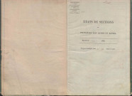 État de sections.