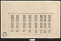 Plan de la "façade actuelle du palais archiépiscopal de Lyon".