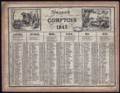Almanach de comptoir 1843.