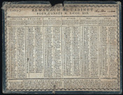 Calendrier de cabinet pour l'année 1819.