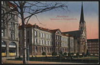 Gymnasium und Heiliggeistkirche.