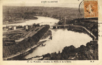 La Mulatière. Jonction du Rhône et de la Saône.