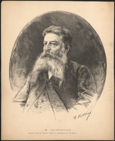 Ernest Meissonier (1815-1891), peintre et sculpteur.