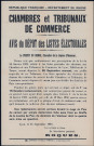 Chambres et tribunaux de commerce. Avis du dépôt des listes électorales (14 septembre 1946).