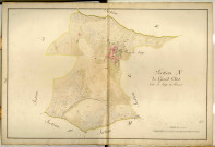 Section N dite du Grand-Clos , feuille unique : section attribuée à Longes en 1849.