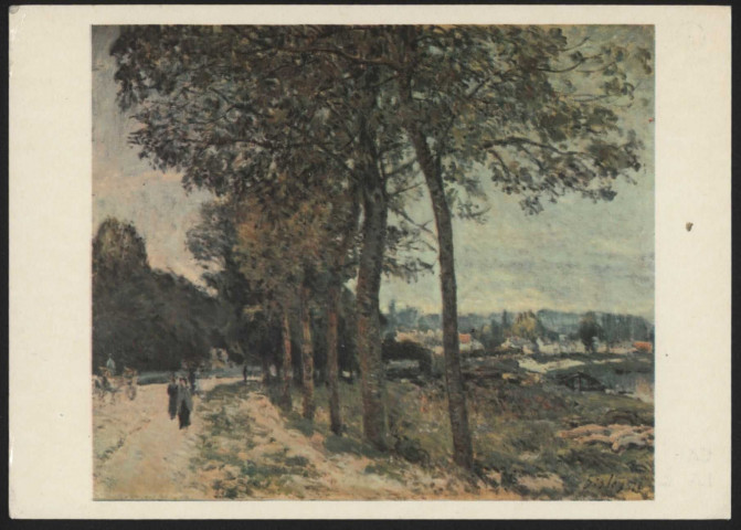 Musée de Lyon. Alfred Sisley. La Seine à Marly.