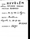 HUVELIN Robert (alias RICHARD, Albert)