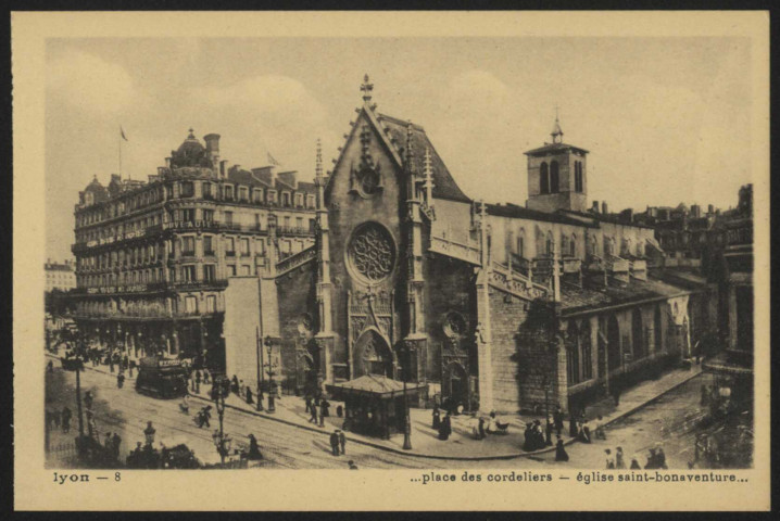 Lyon. Place des Cordeliers, église Saint-Bonaventure.