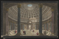 Intérieur du Panthéon ou la Rotonde à Rome.