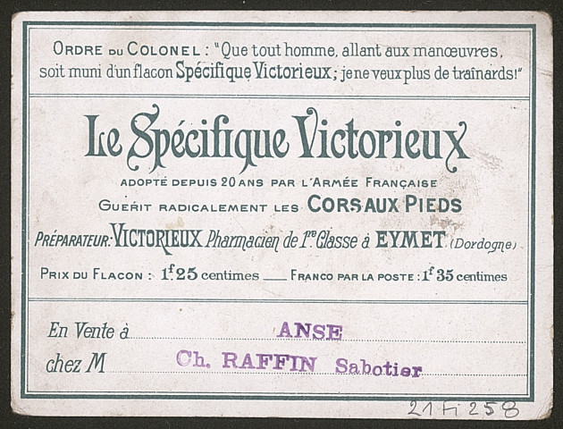 L'arrivée au régiment.