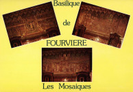 Lyon. Basilique de Fourvière. Les mosaïques. Vues multiples en mosaïque.