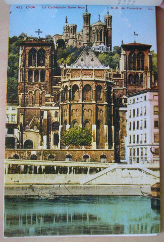 Lyon. La Cathédrale Saint-Jean et Notre Dame de Fourvière.