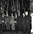 De gauche à droite : Camille VALLIN, deux hommes non identifiés, Frédéric DUGOUJON, Benoît CARTERON, Louis GUEDON, Louis PRADEL.