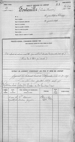 FONTENILLE, Louis, François.