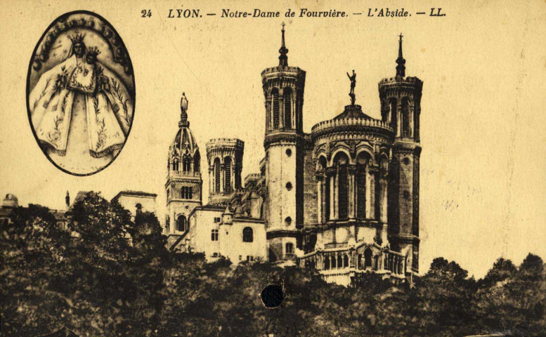 Lyon. Notre-Dame de Fourvière, l'abside.