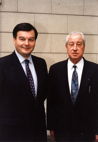 De gauche à droite : Michel MERCIER, Claude ROUET.