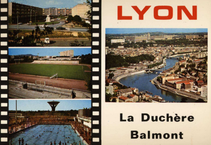 Lyon. La Duchère Balmont. Vues multiples en mosaïque.