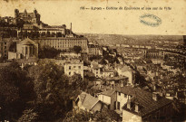 Lyon. Colline de Fourvière et vue sur la ville.