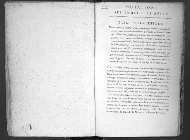 [Messidor] an IX-1er février 1810 (volume 1).