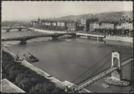Lyon. Ponts sur le Rhône.