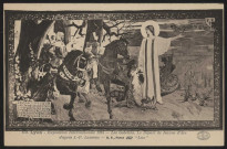 Le départ de Jeanne d'Arc, d'après J.P. Laurens.