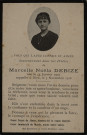 Marcelle Noëla Debize (3 novembre 1918).